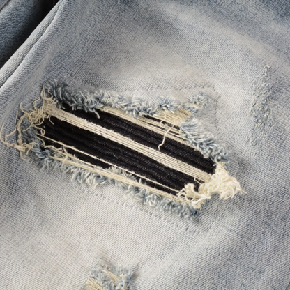 Jeans con logo nero Amr