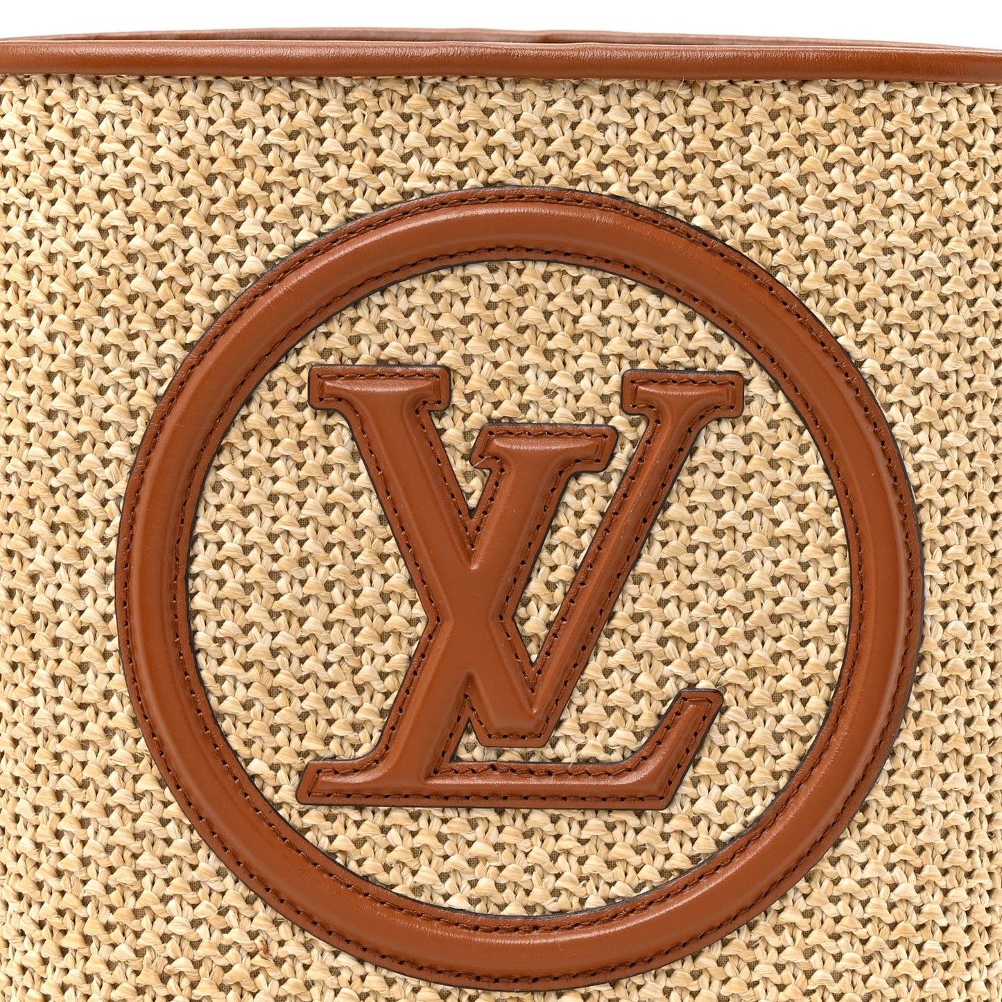 Raffia Petit Bucket Caramel