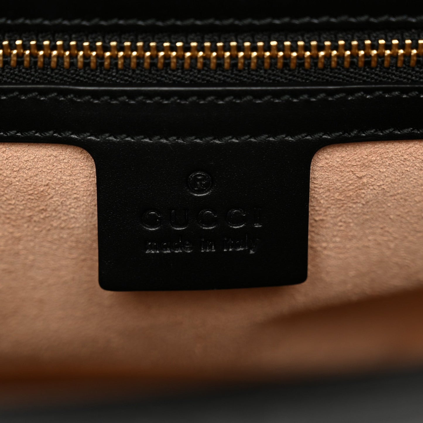 Guccissima Signature Small Padlock Top Handle Bag  Black