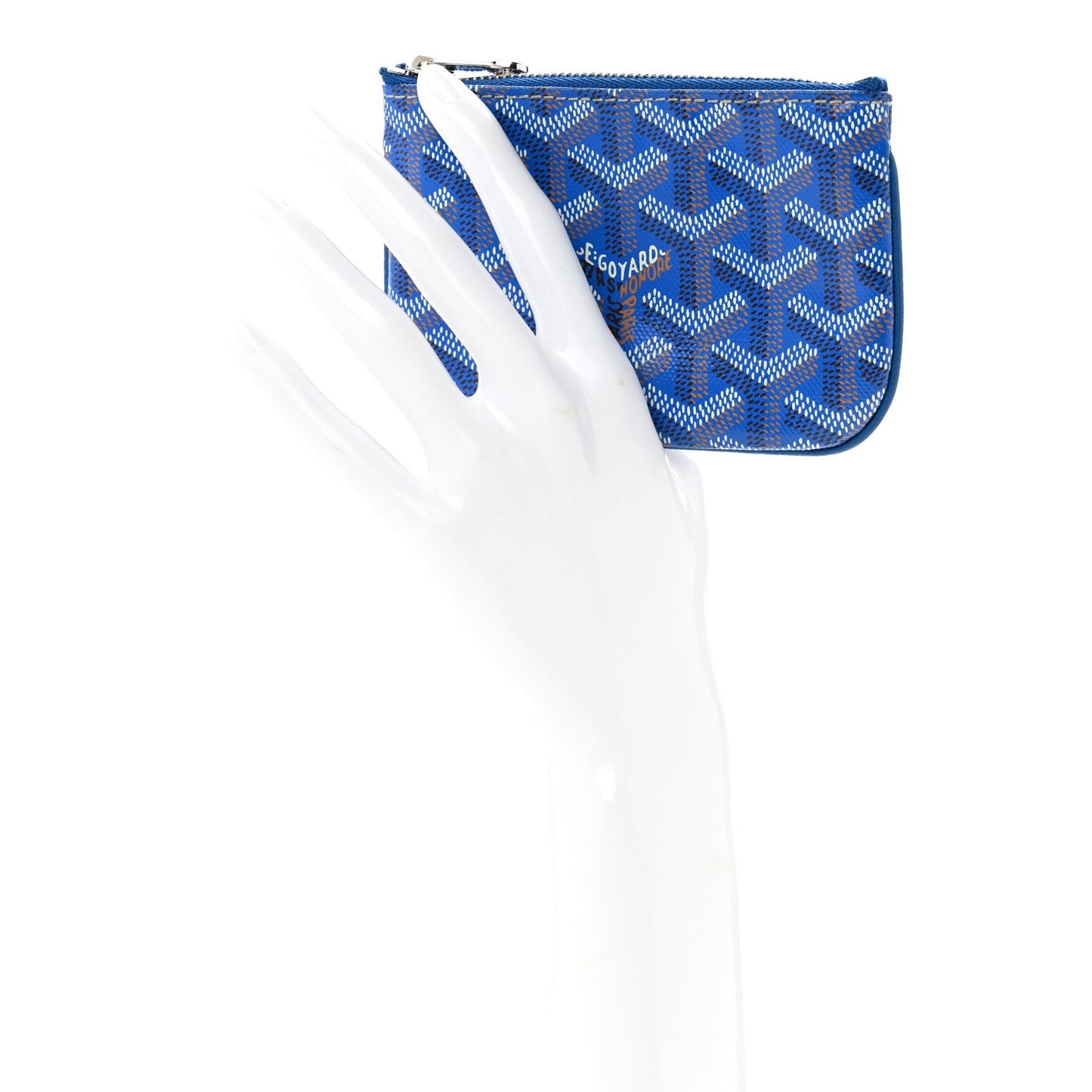 Goyardine Nano Senat Key Pouch Blue