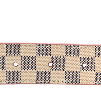 Damier Azur 30mm LV Initiales Reversible Belt 85 34 Pink