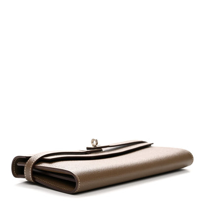 Epsom Kelly Longue Wallet Etoupe
