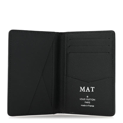 Epi Monogram Eclipse Pocket Organizer Black