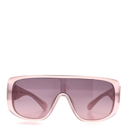 Acetate Shield Sunglasses 5495 Light Pink