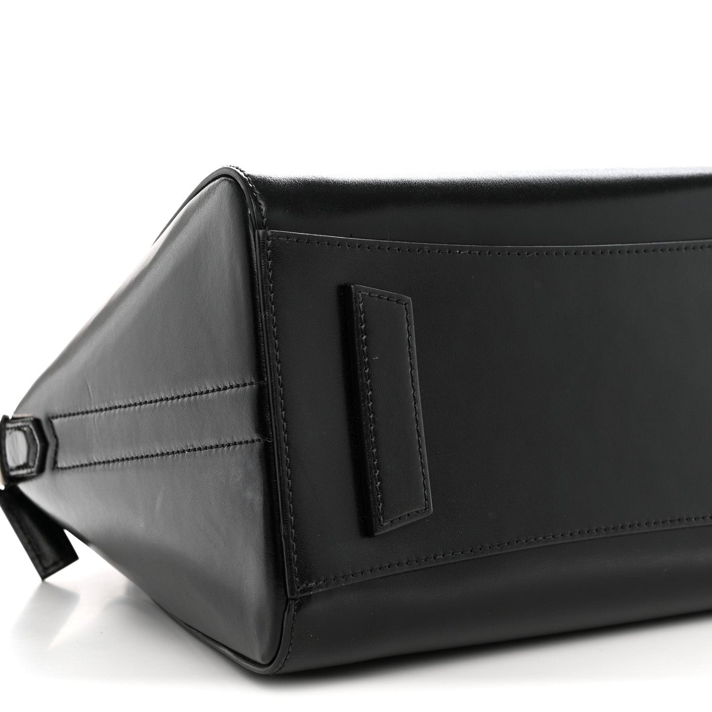 Shiny Lord Calfskin Small Antigona Black