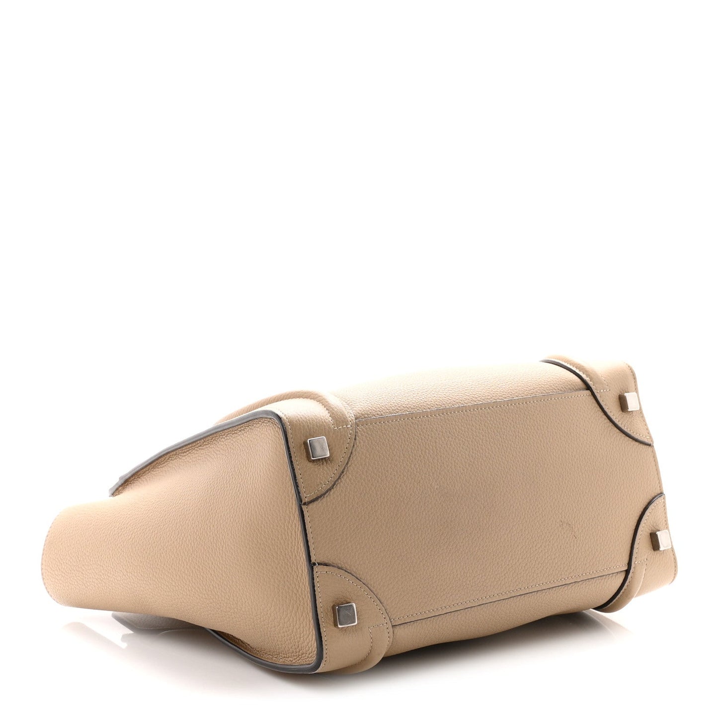 Drummed Calfskin Micro Luggage Dune