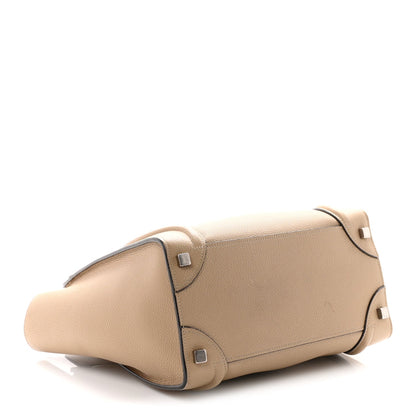Drummed Calfskin Micro Luggage Dune