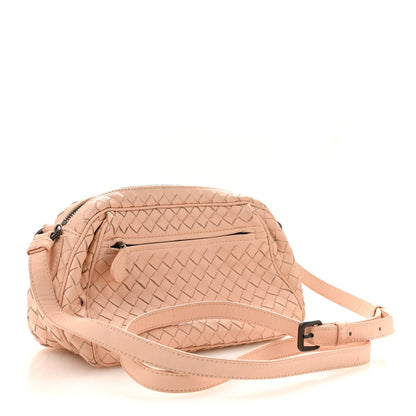 Nappa Intrecciato Crossbody Flamingo