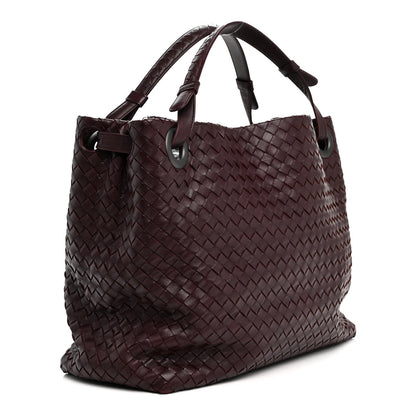 Nappa Intrecciato Bella Tote Aubergine