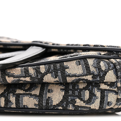 Oblique Mini Saddle Bag Blue