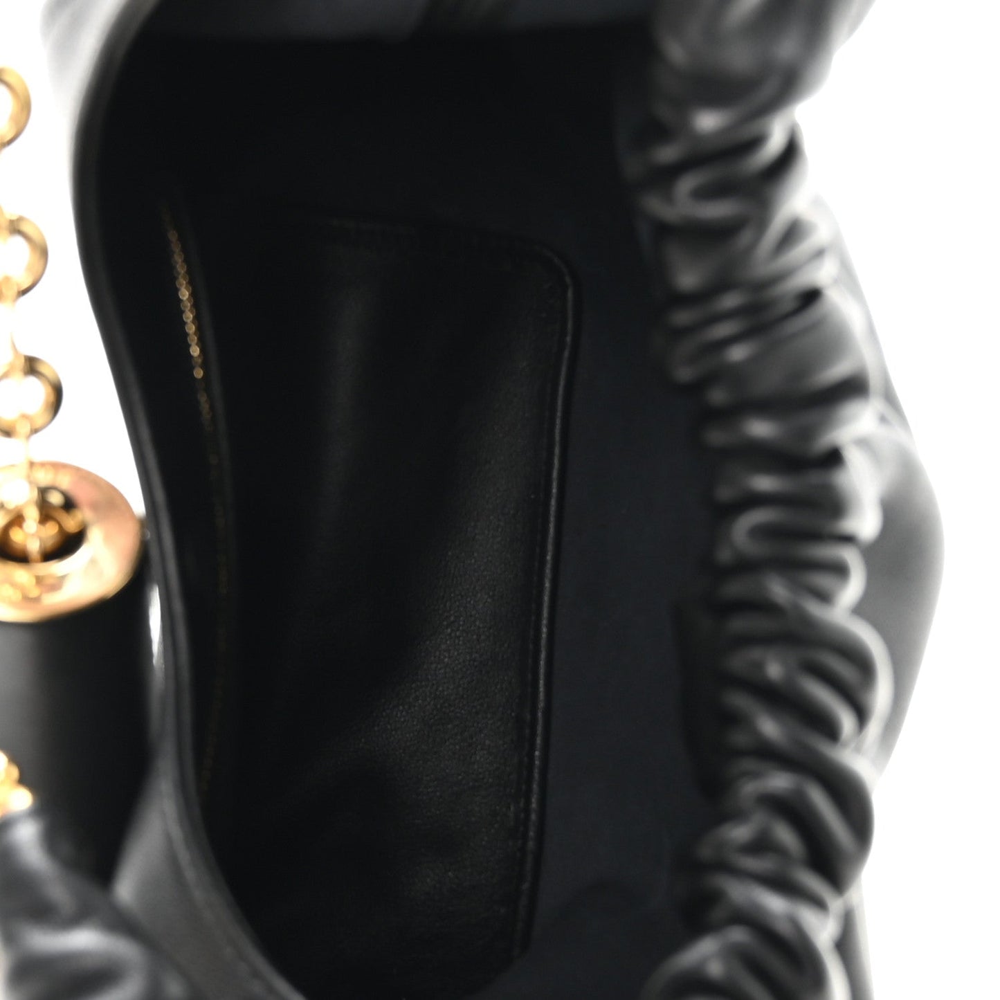 Buttery Nappa Lambskin Mini Squeeze Bag Black