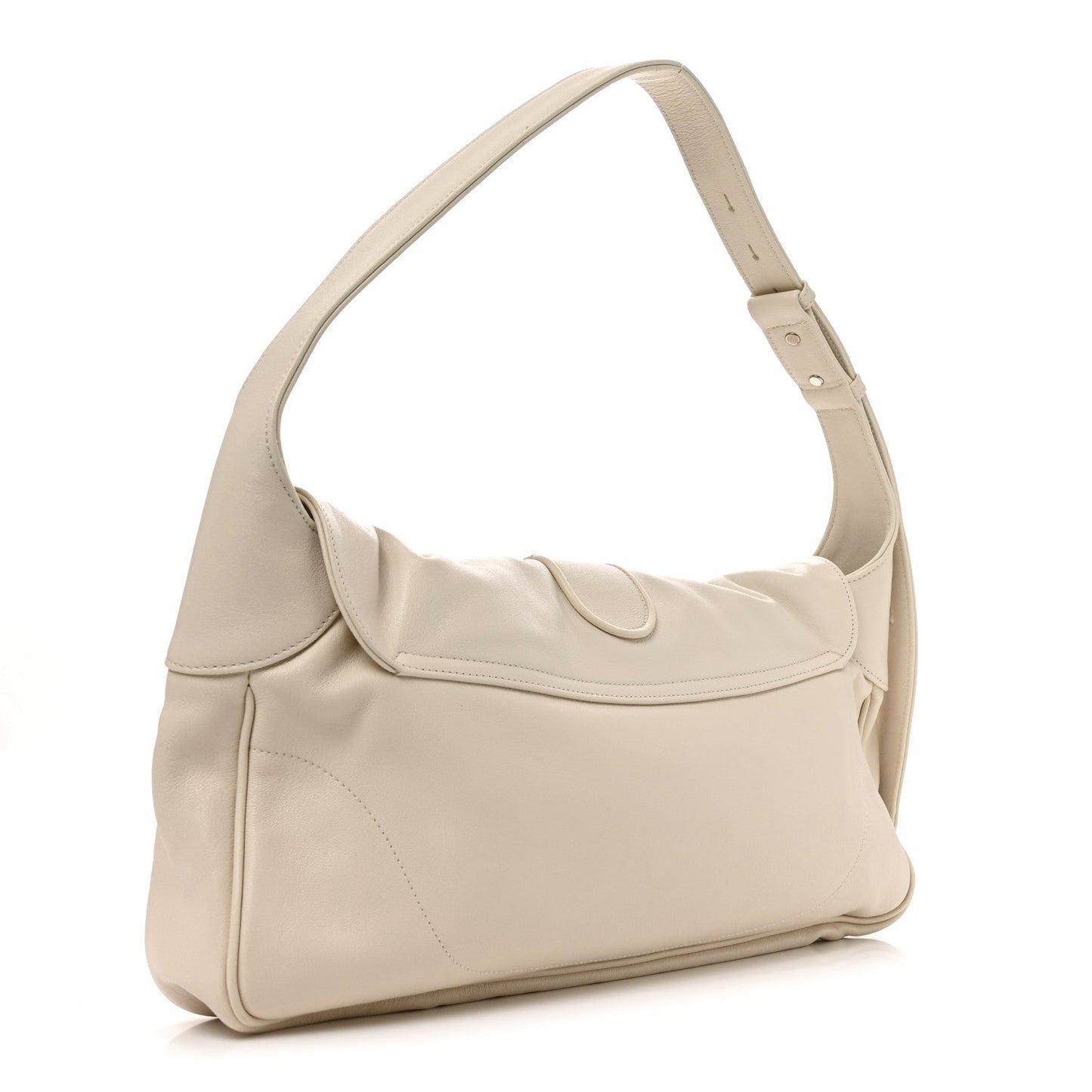 Goatskin Small GG Monochrome Aphrodite Shoulder Bag Mystic White