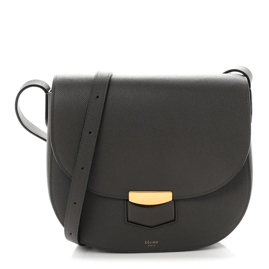 Baby Grained Calfskin Medium Trotteur Grey