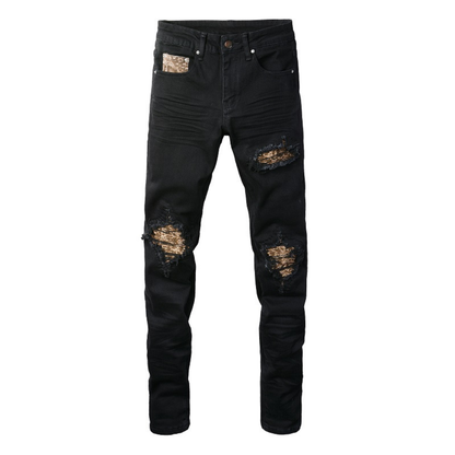 Jeans mimetici neri Amr