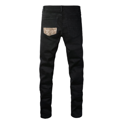 Jeans mimetici neri Amr