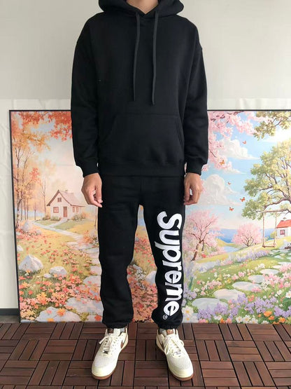 TOP￥~125 PANTS￥~115 S🔥P🔥E🔥E HOODIE TROUSERS FLEECE