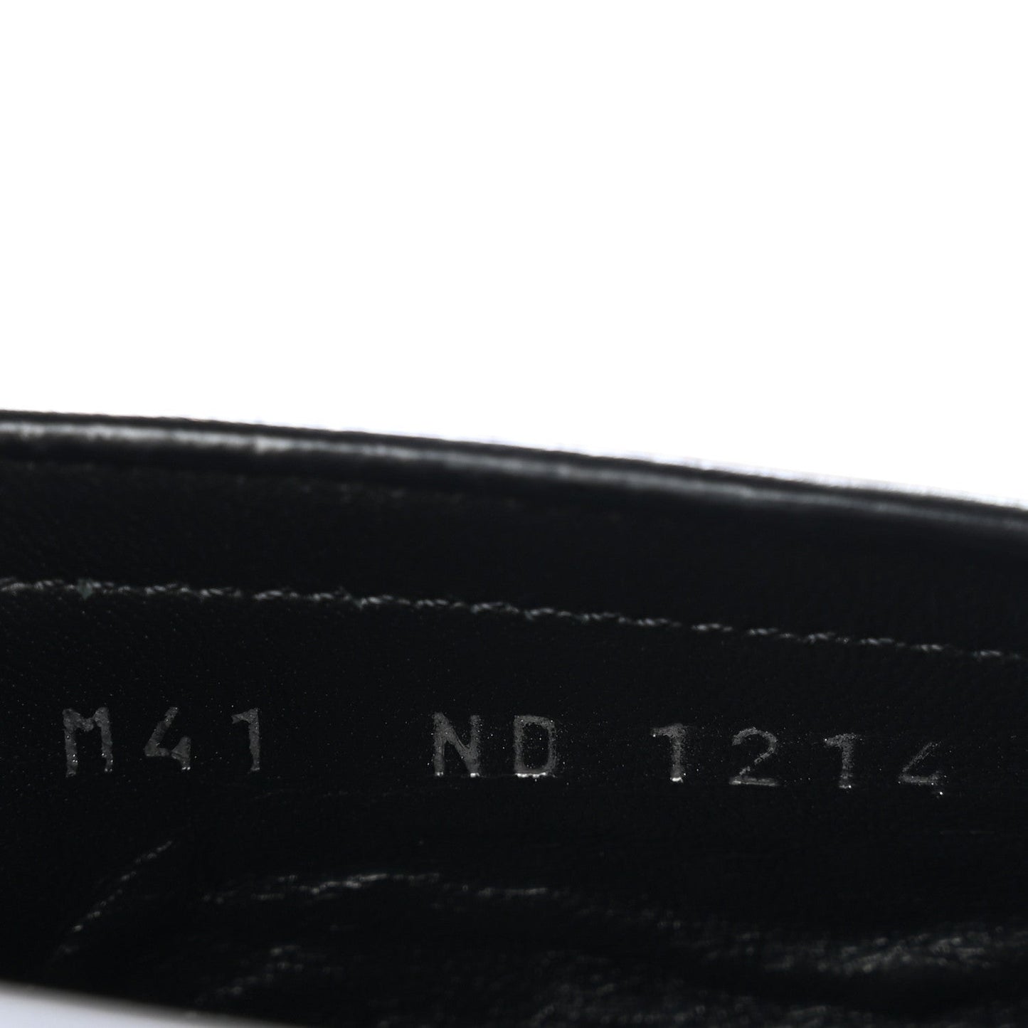 Glazed Calfskin Chess Flat Loafer 41 Black