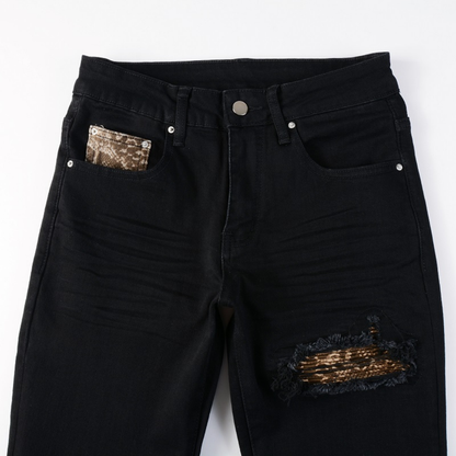 Jeans mimetici neri Amr