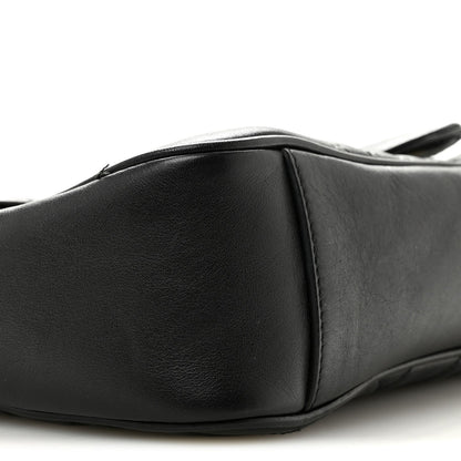 Calfskin Matelasse Medium GG Marmont Shoulder Bag Black