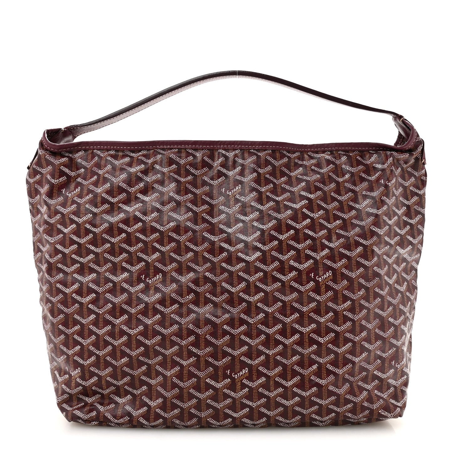 Goyardine Fidji Zip Hobo Burgundy