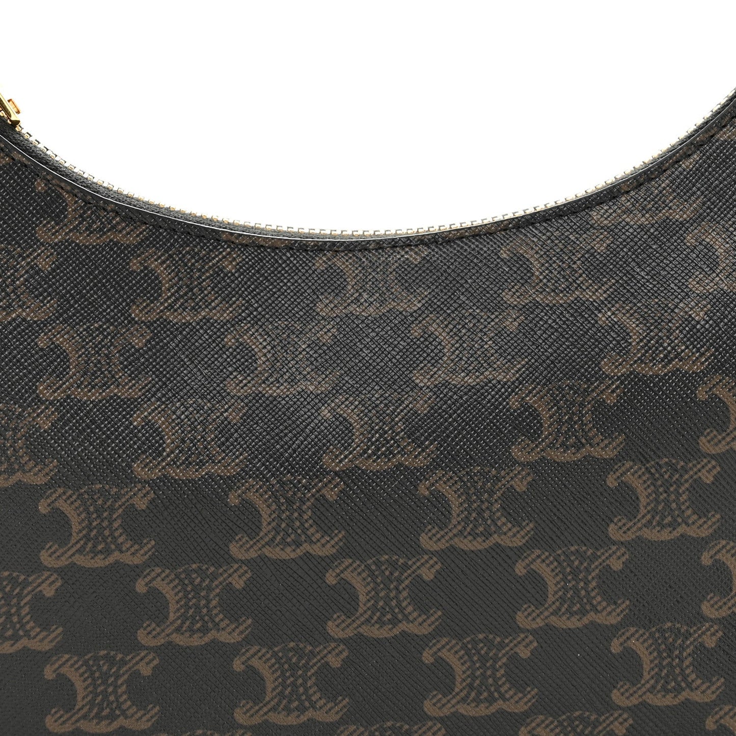 Triomphe Canvas Calfskin Ava Shoulder Bag Tan