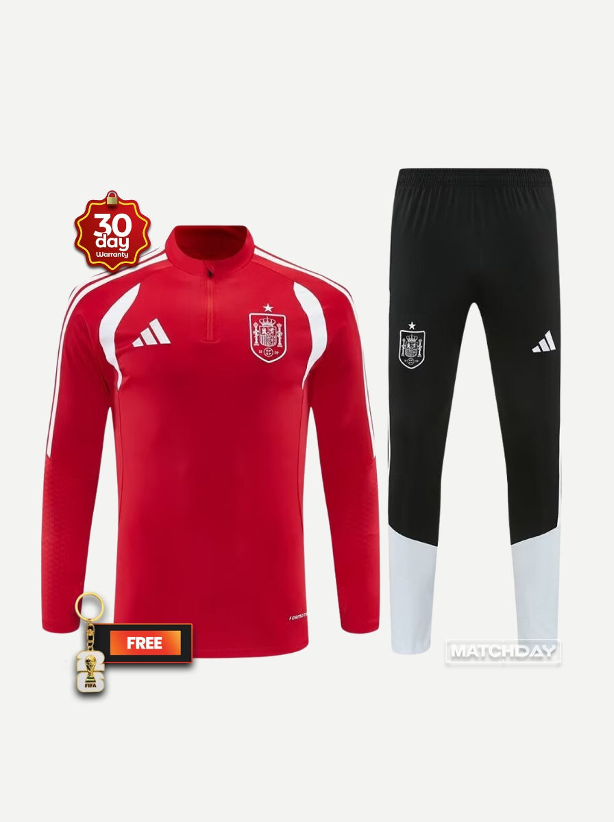 Tracksuit Half Zip Red 26/27