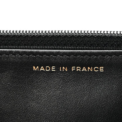 Aged Calfskin Lucky Charms Casino 2.55 Reissue Wallet on Chain WOC Black