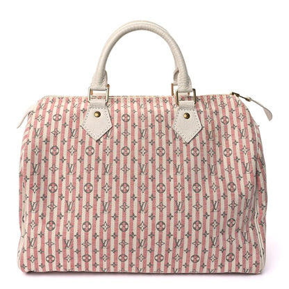 Mini Lin Croisette Speedy 30 Rouge