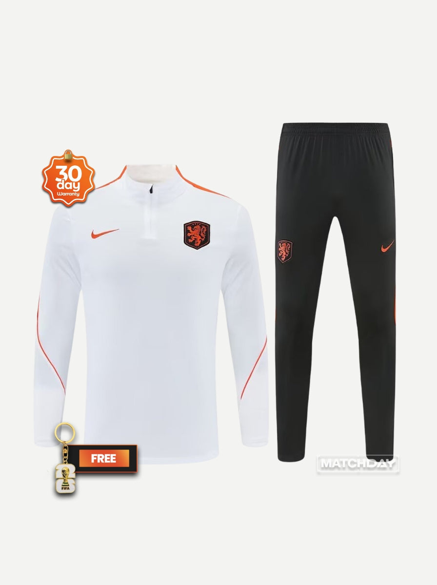 Tracksuit Half Zip White 26/27