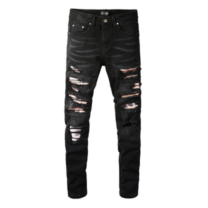 Jeans mimetici neri Amr