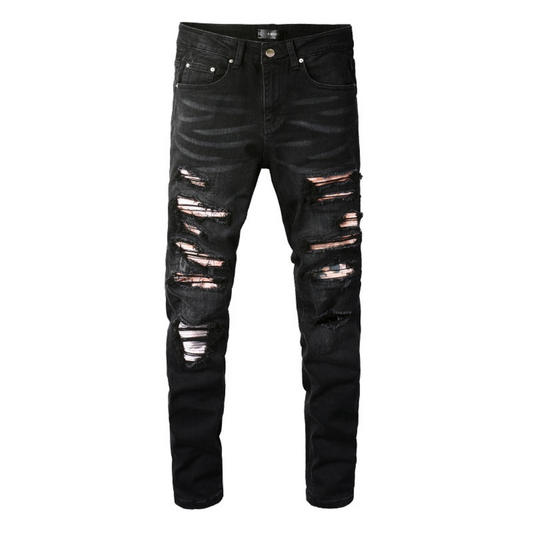 Amr Black Camo Jeans