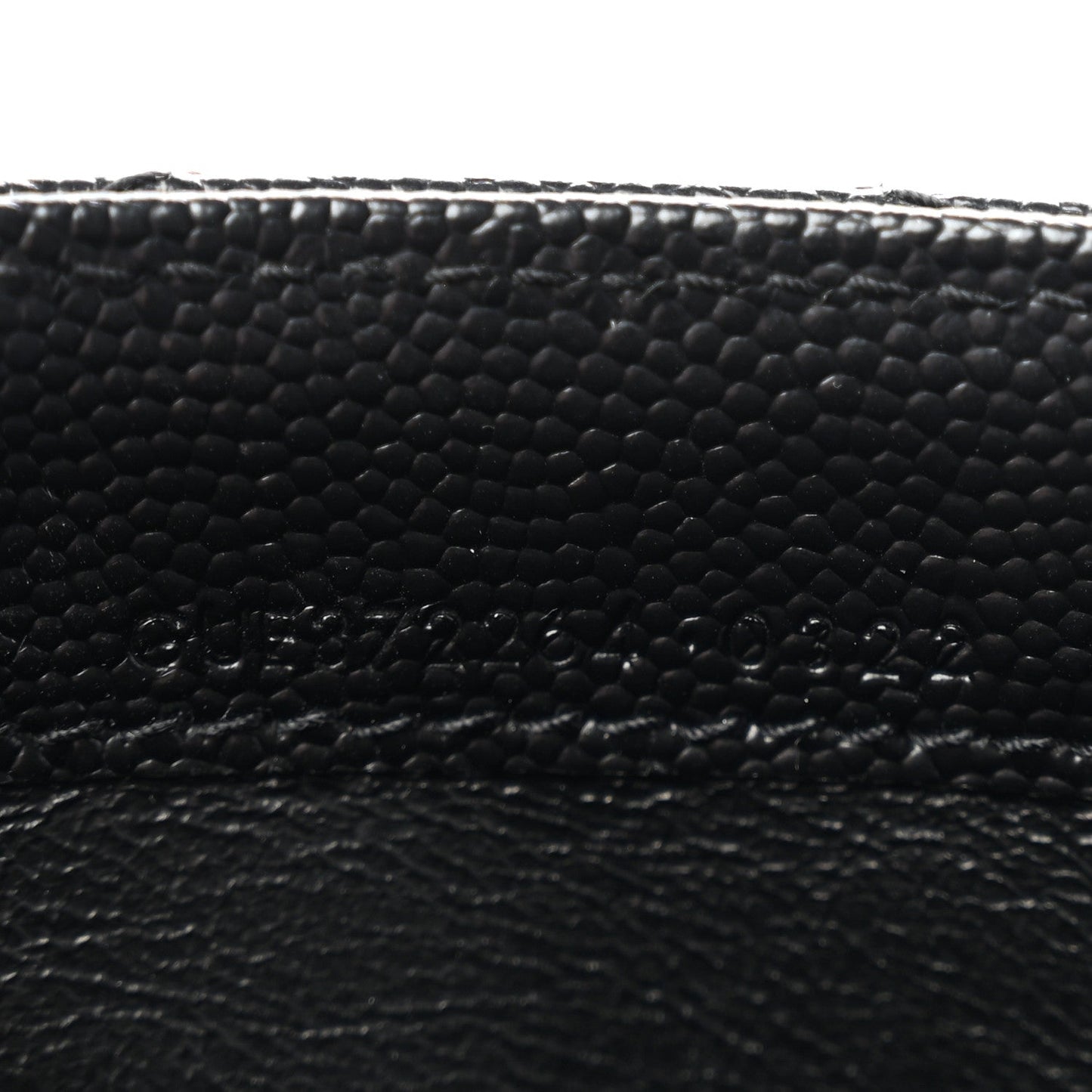 Grain De Poudre Matelasse Chevron Monogram Flap Wallet Black