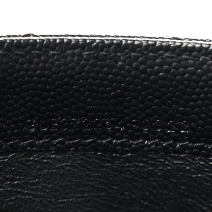 Grain De Poudre Matelasse Chevron Monogram Flap Wallet Black