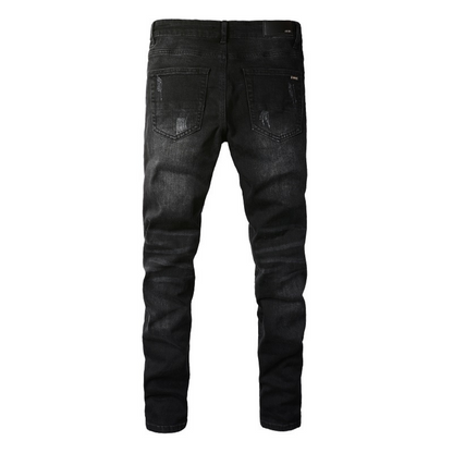 Jeans mimetici neri Amr