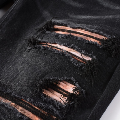 Jeans mimetici neri Amr