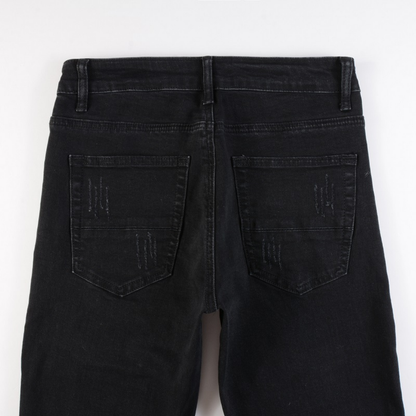Jeans Amr con logo nero