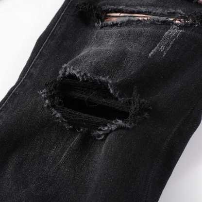 Jeans mimetici neri Amr