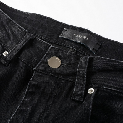 Jeans mimetici neri Amr