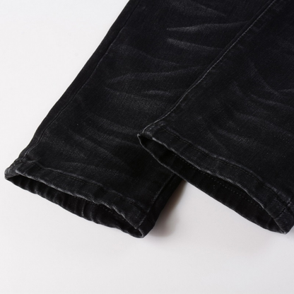 Jeans Amr con logo nero