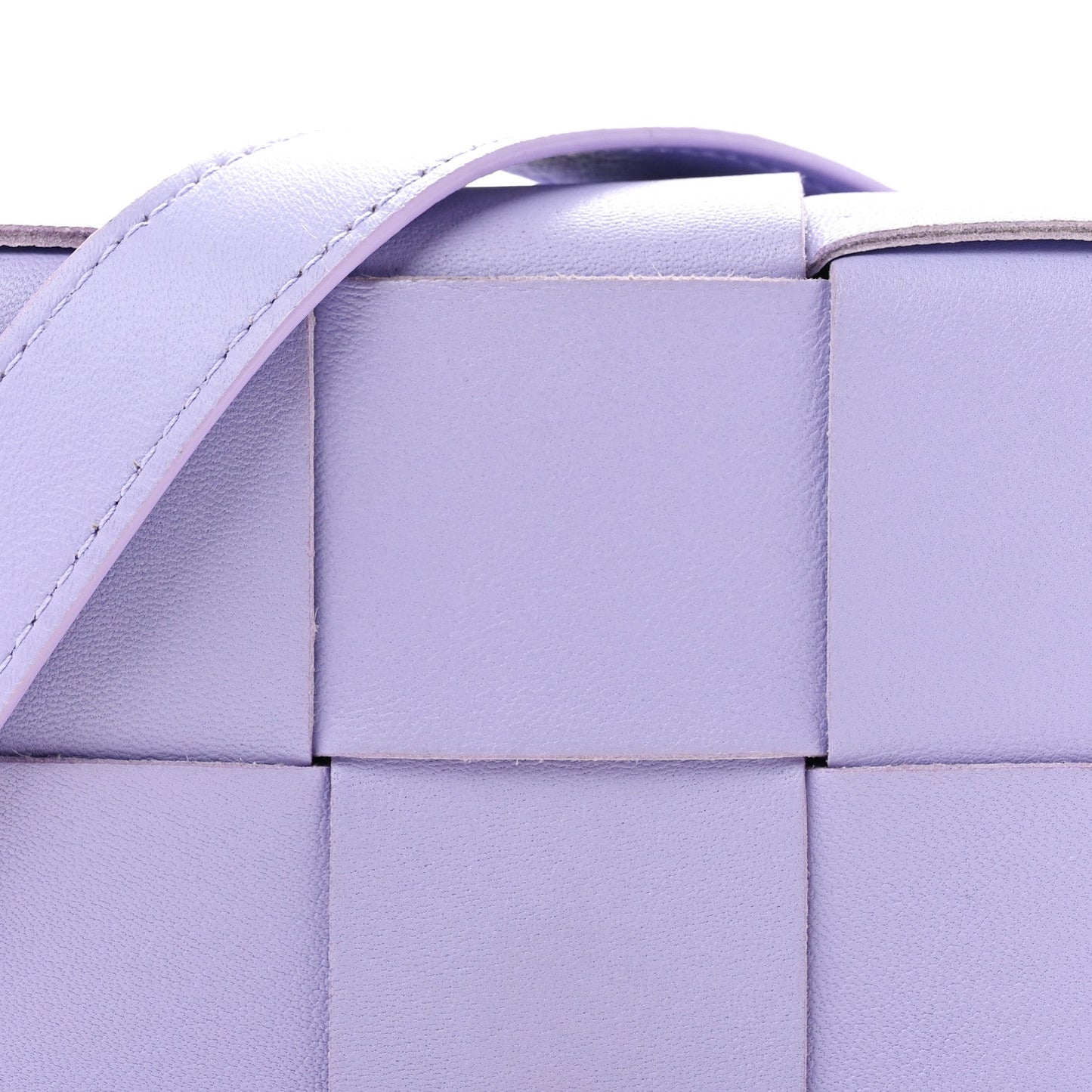 Lambskin Intreccio Candy Cassette Crossbody Bag Wisteria
