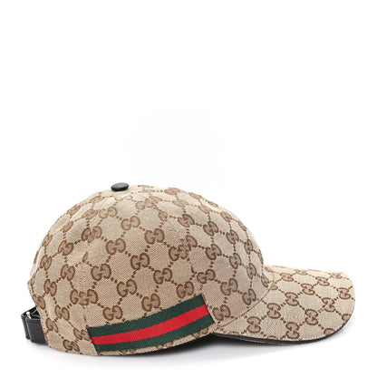 Monogram Web Baseball Hat M Beige Cocoa
