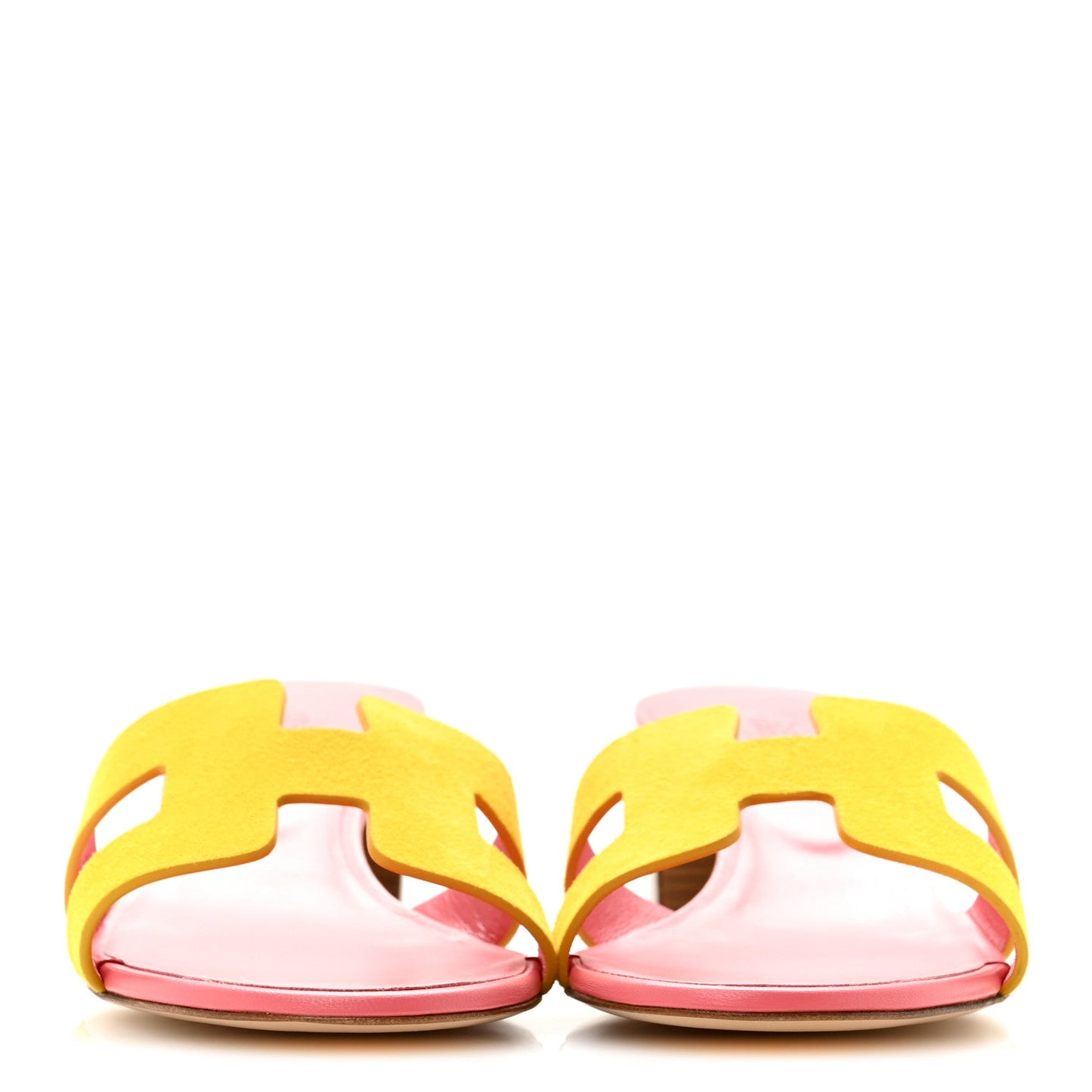 Suede Goatskin Oasis Sandals 40 Jaune Sable