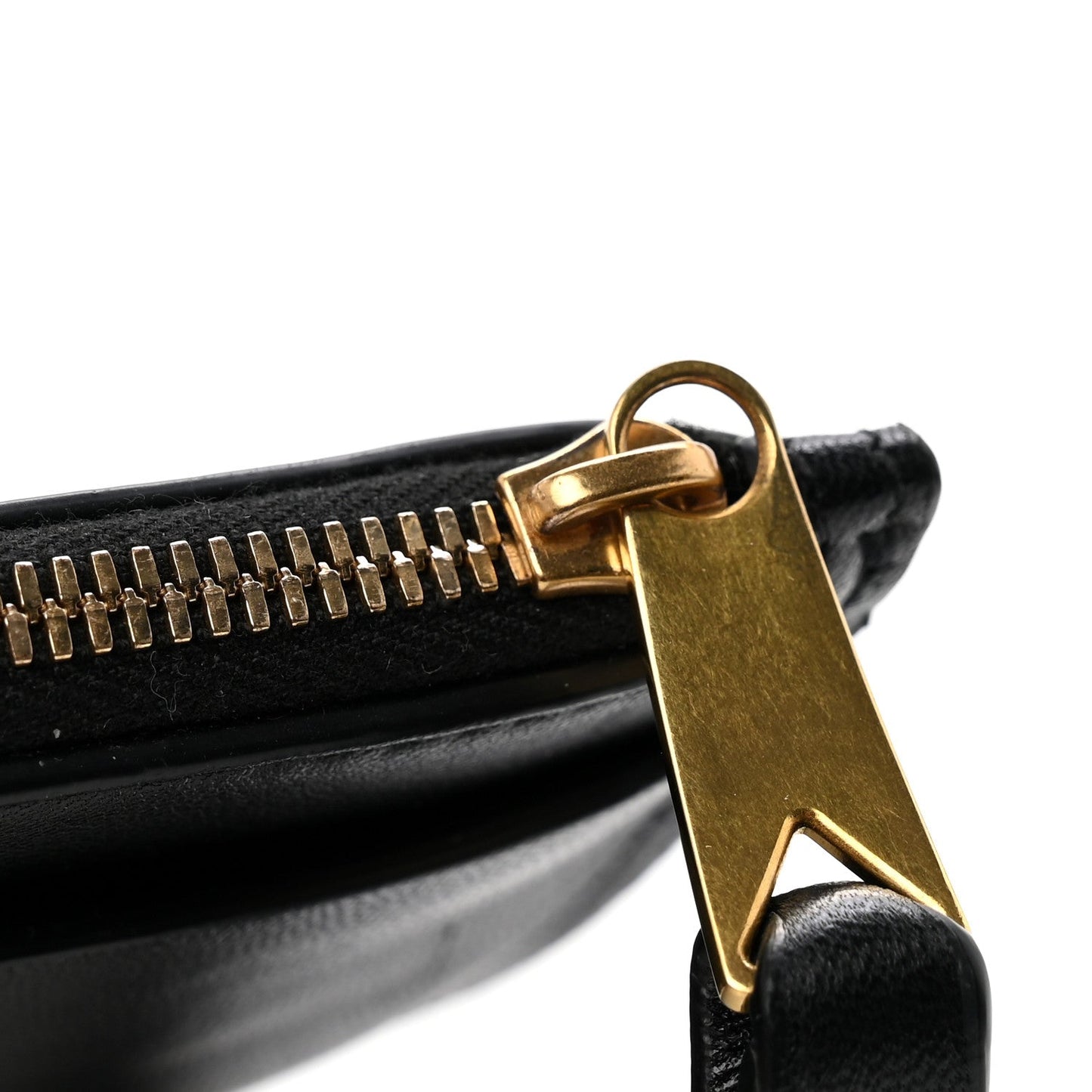 Lambskin Maxi Intrecciato Bill Pouch Black