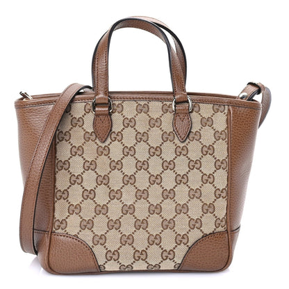 Monogram Small Bree Tote Beige Tabacco