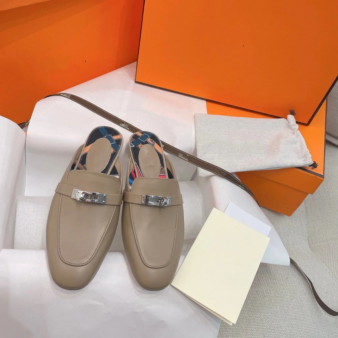 0Z Mule Brown Calfskin
