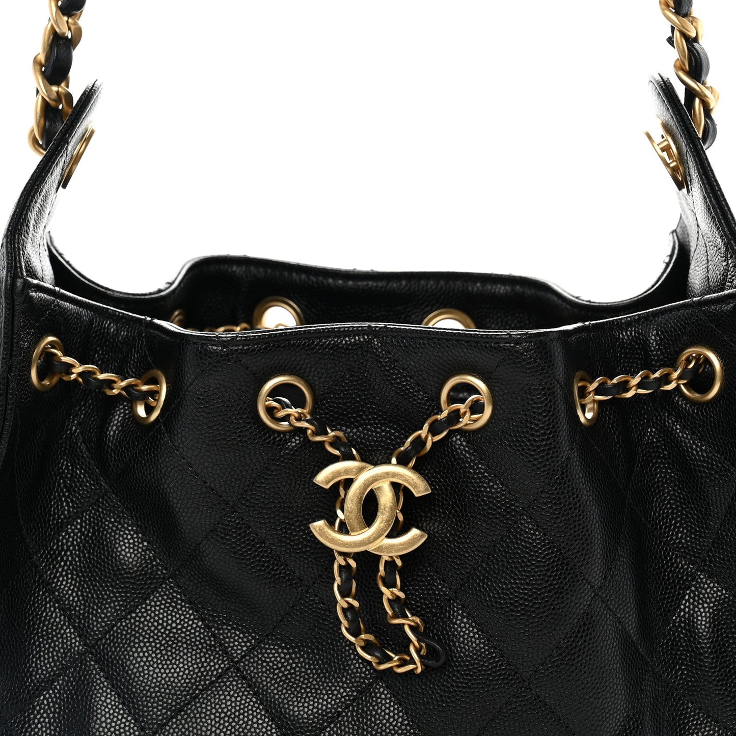 Caviar Quilted Mini Chanel 25 Handbag Black