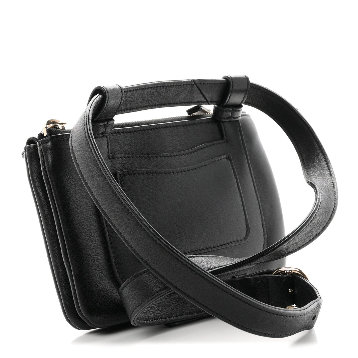 Lambskin CC Mania Waist Belt Bag Black