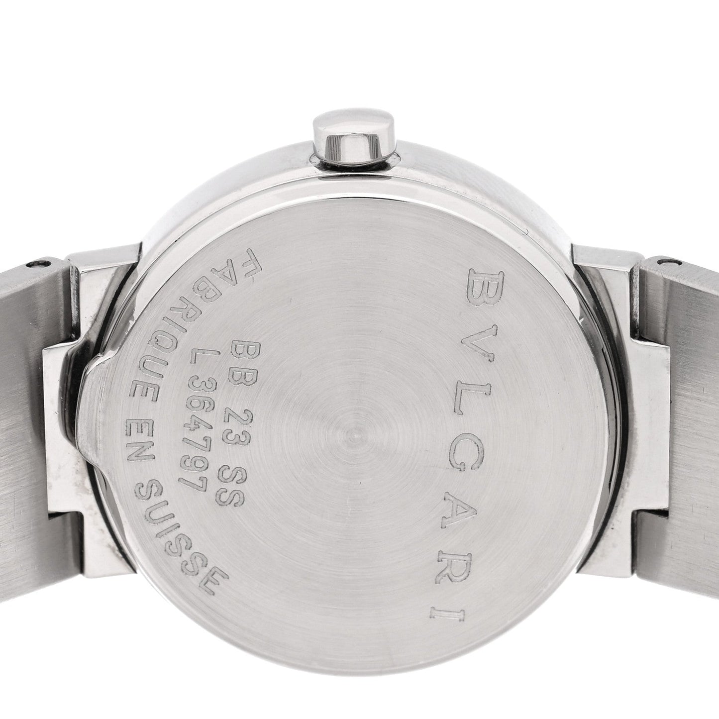 Stainless Steel 23mm Quartz Watch Black