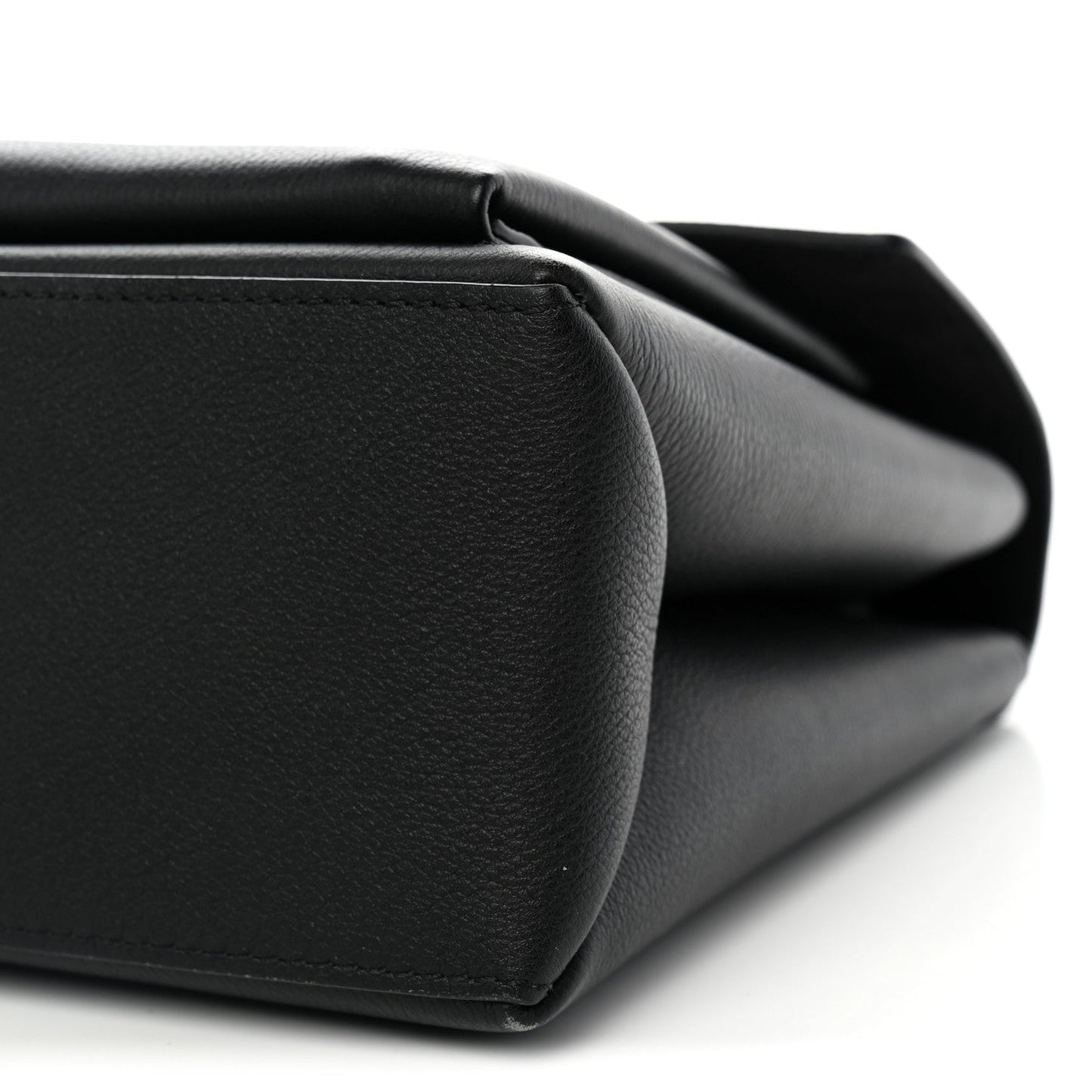 Soft Calfskin My Lockme Top Handle  Black