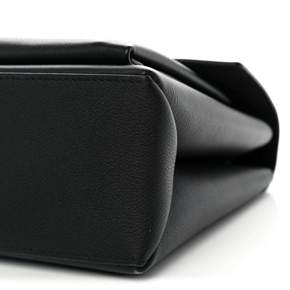 Soft Calfskin My Lockme Top Handle  Black